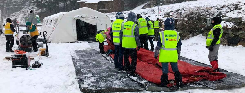 Escuela SAMU acampada de invierno