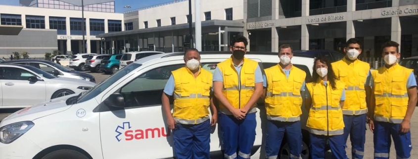 Voluntarios del dispositivo de Ceuta