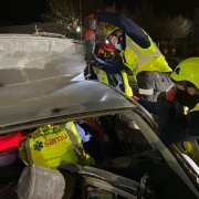 Ejercicio de alumnos de Técnico de Emergencias y Protección Civil de Escuela SAMU